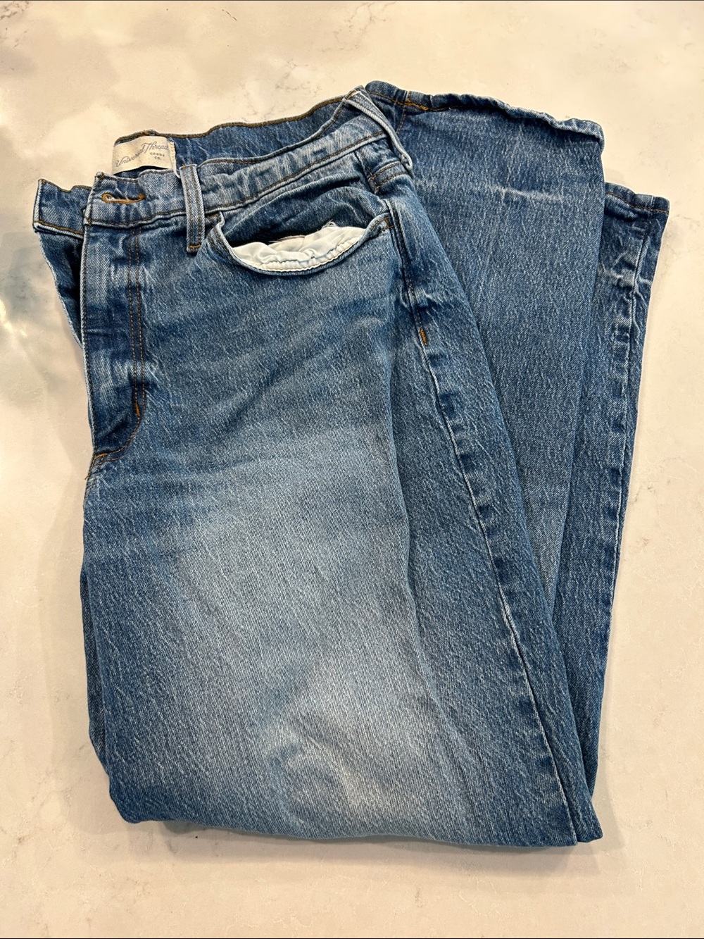 Classic Men's Blue Denim Jeans